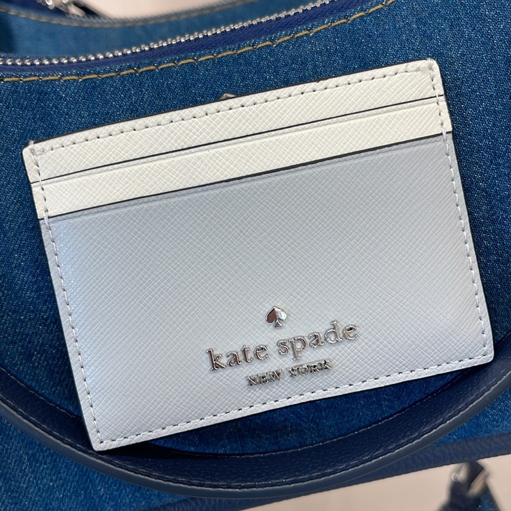 Kate Spade Madison Small Slim Card Holder
Platinum Grey Multi
NWT